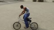 CJ's broken posture in GTA San Andreas Definitive Edition PC (Image via YouTube/Vammostga)